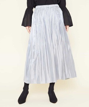 Sybilla グロッシーサテンプリーツパンツ