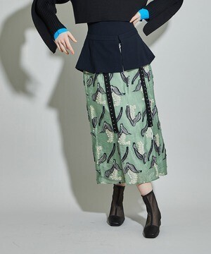 UNITED TOKYO SUZURAN jacquardレイヤースカート