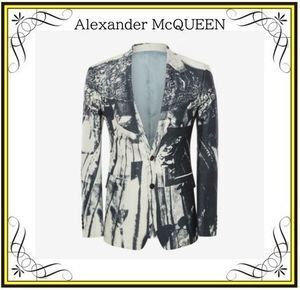 Alexander McQueen 【ALEXANDER McQUEEN】トロンプルイユ プリント ジャケット (alexander mcqueen/ジャケットその他) 649961QQQ459044【BUYMA】