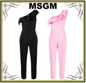 MSGM 【MSGM】ワンショルダー ジャンプスーツ (MSGM/オールインワン・サロペット) 3041MDA28217100【BUYMA】