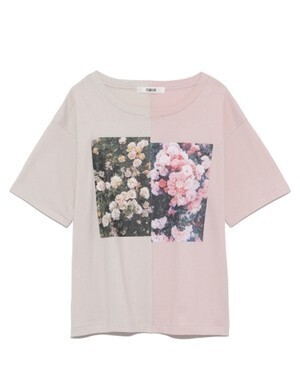 FURFUR ハーフデザインプリントTシャツ