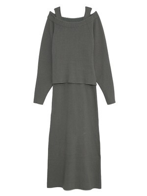 emmi atelier ECOVERO・ボレロSetワンピースニット