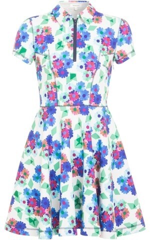 Manoush FLOWER 70S SHORT SLEEVED DRESS