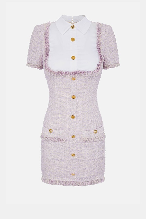 ELISABETTA FRANCHI Mini dress in tweed
