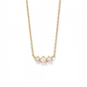 BLOOM K18 イエローゴールド ダイヤモンド ネックレス（0.1ct）<鑑別カード/スコープ付>