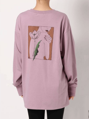 MURUA 【MURUA×山代エンナ】バックレディロングスリーブTシャツ