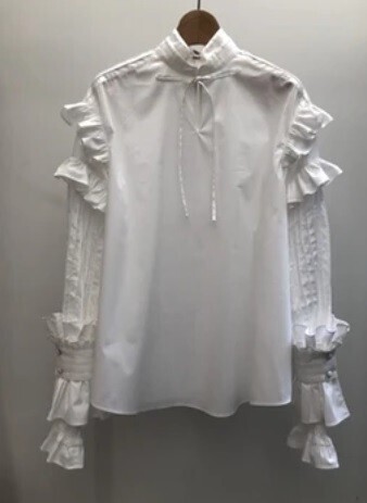 tanaka daisuke Temple sleeve White shirt
