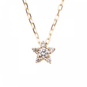 Sweets Jewelry Market 【1291905】 K10YG(イエローゴールド) ダイヤモンド 0.08ct スター (星) ネックレス