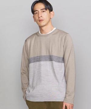 BEAUTY&YOUTH UNITED ARROWS BY ウォッシャブル レイヤード パネル ニット&カットソー