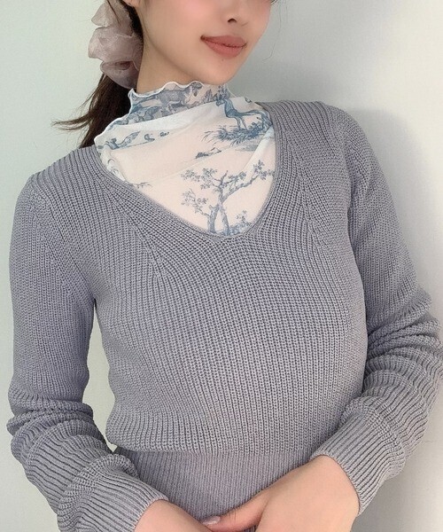 eimy istoire Hailey pattern シアータイトブラウス