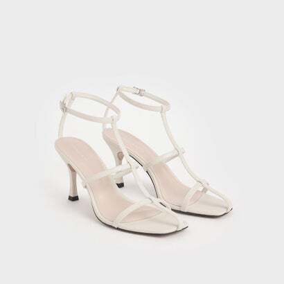 CHARLES & KEITH ケイジド ストラッピーヒールサンダル