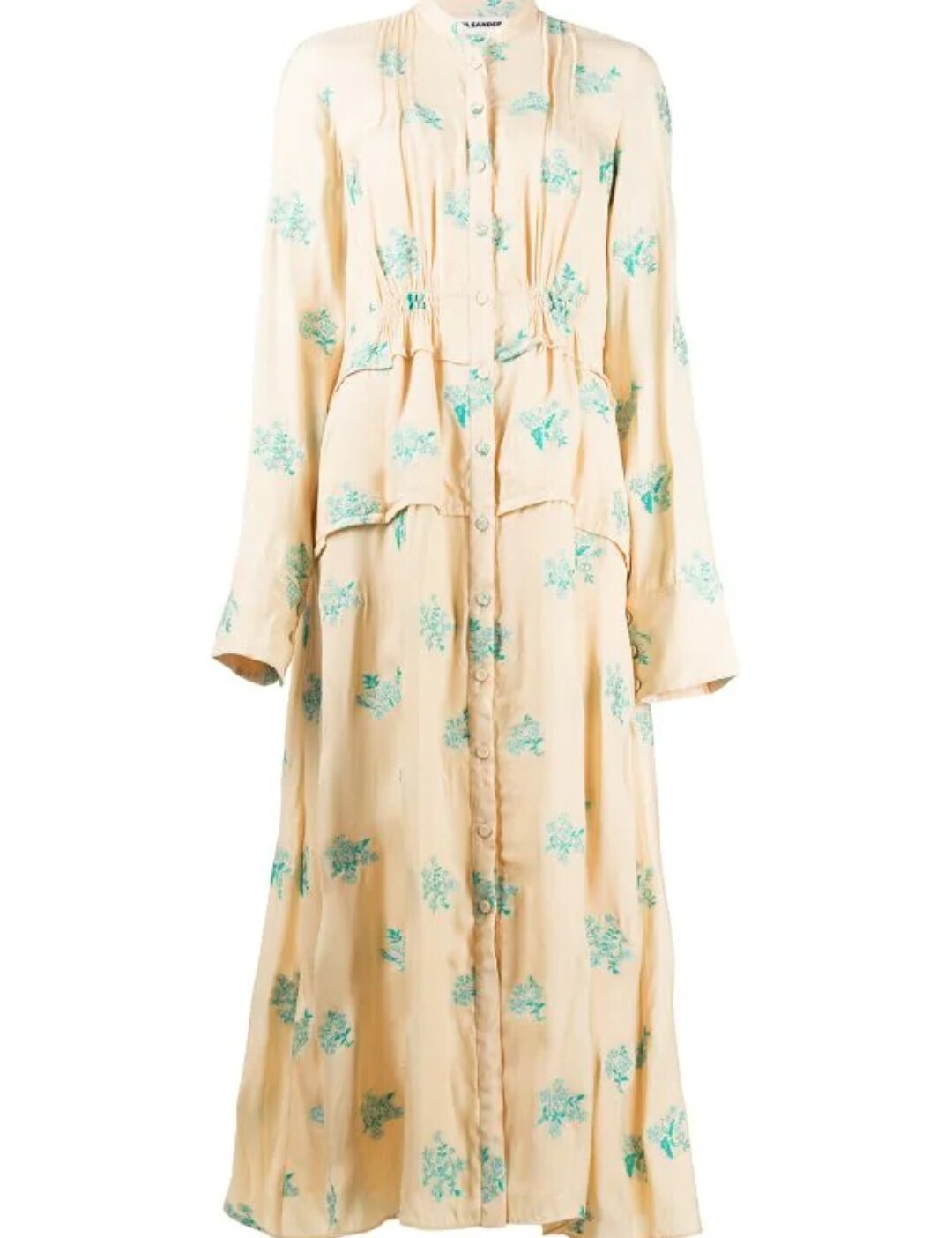 Jil Sander ビスコースフラワーロングドレス