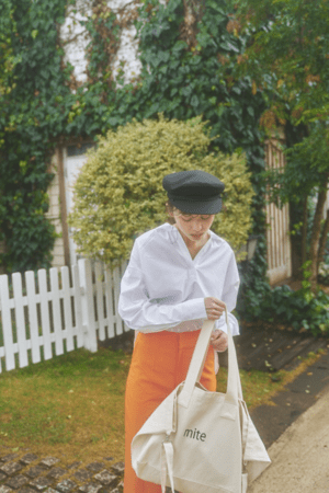 mite SAORI TANABE コラボ balloon sleeve blouse
