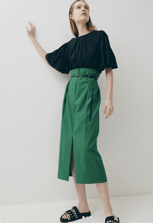 LE CIEL BLEU Belted High Waited Skirt