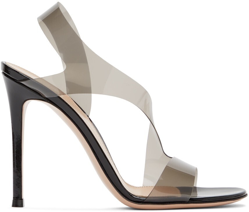 Gianvito Rossi ブラック Metropolis 105 ヒール サンダル
