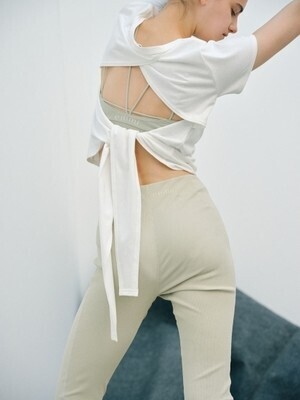 emmi 【emmi yoga】バックリボントップス＆ブラトップset