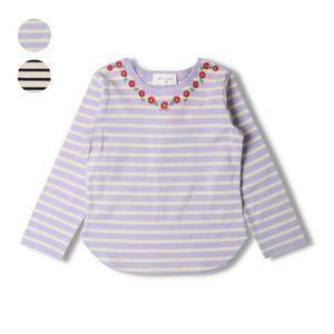 WILL MERY お花刺繍ボーダーＴシャツ