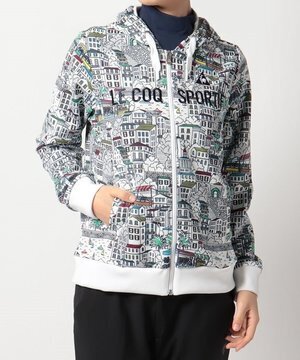 le coq sportif GOLF マルシェ柄フルジップパーカー