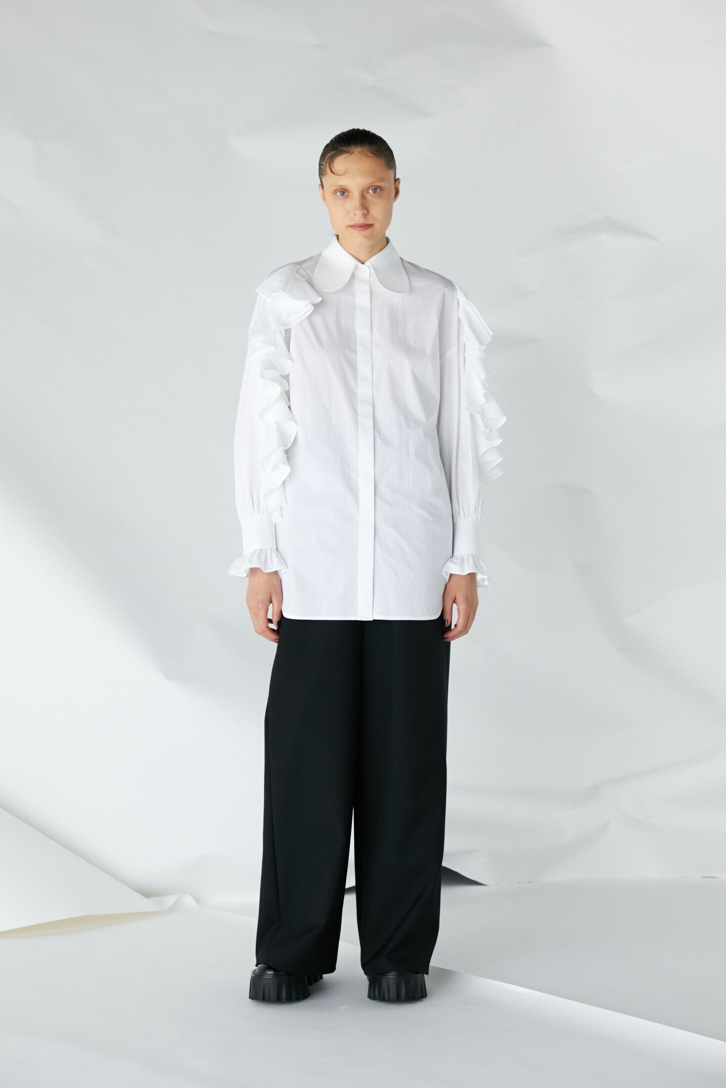 ENFOLD SOMELOS フリル BLOUSE