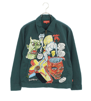 SUPREME 【Daniel Johnston Embroidered Work Jacket】キャラクター刺繍ワークジャケットブルゾン