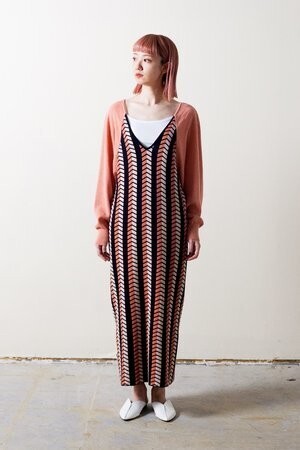 RELDI HERRINGBONE KNIT DRESS