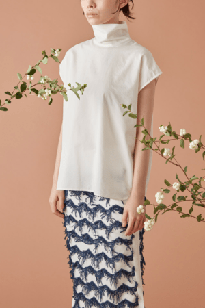 canaco_ HIGH NECK BLOUSE（S-094)