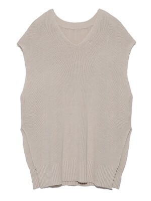 emmi 【emmi atelier】サイドスリット2Wayニットプルオーバー