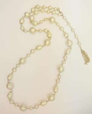 VENDOME BOUTIQUE コットンパールロングネックレス