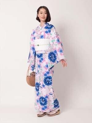 三松 三松オリジナル浴衣「百花（ひゃっか）」（ラベンダー）