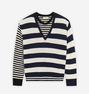 MAISON KITSUNE DOUBLE LAYERED OVERSIZED JUMPER