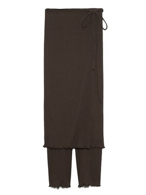 emmi 【emmi atelier】シャーリングレイヤードパンツ