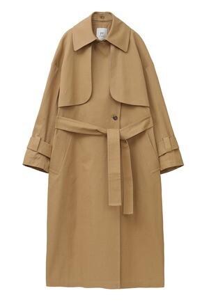 1er Arrondissement ドライコットンギャバジントレンチコート