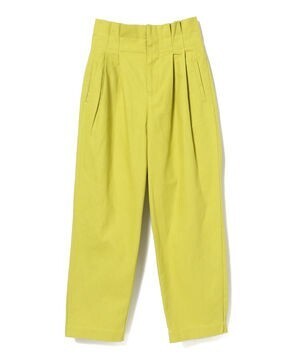 BEAMS LIGHTS コットン ウエスト タック パンツ