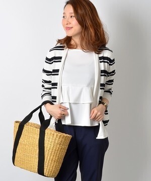 SHIPS for women 活性綿　ショールカーディガン