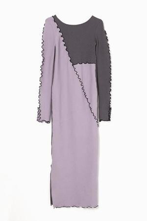AULA AILA RIB MELLOW LAYERED DRESS