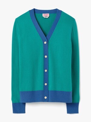 kate spade new york colorblock v-neck cardigan