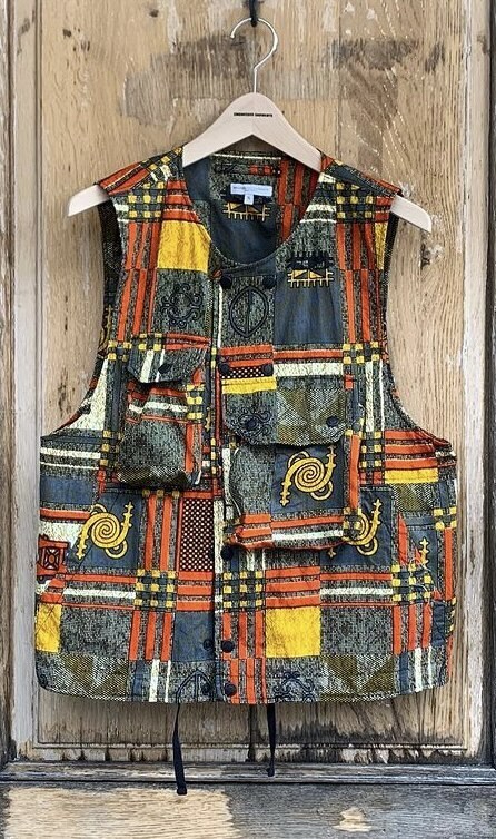 ENGINEERED GARMENTS Cover Vest - Cotton African Print﻿