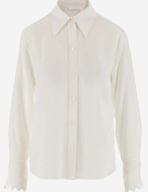 Chloé White Silk Women's Casual Shirt