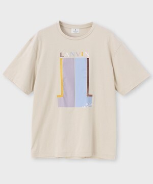 LANVIN en Bleu ダブルJL ロゴプリントTシャツ