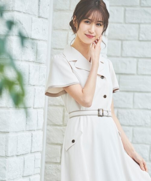 LAISSE PASSE トレンチシャツワンピース