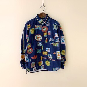 TIGRE BROCANTE ワッペンプリント ライトダック レギュラーL/S シャツ