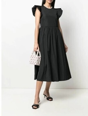 RED VALENTINO ラッフル Aラインドレス