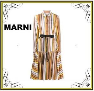 MARNI 【MARNI】ストライプ シャツドレス ワンピース (MARNI/ワンピース) ABMA0263Q0TCZ52【BUYMA】