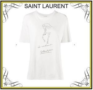 SAINT LAURENT 【Saint Laurent】グラフィックプリントTシャツ (Saint Laurent/Tシャツ・カットソー) 646379Y36AL【BUYMA】