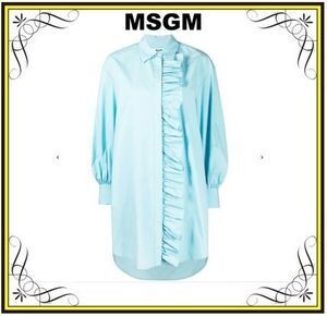 MSGM 【MSGM】フリルディテールシャツワンピース (MSGM/ワンピース) 3041MDA02217104【BUYMA】