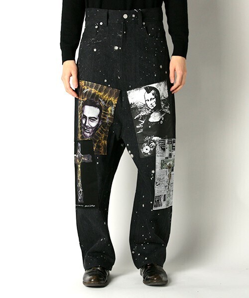 KIDILL WS Patch Tapered Denim Pants