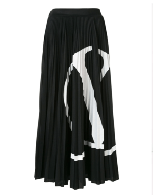 VALENTINO Vロゴ プリーツスカート