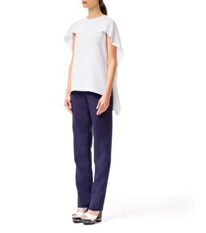ADEAM Cascading Top in White