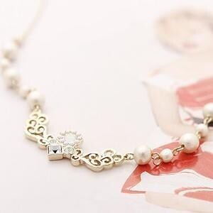 raffia Jewel Casket / Jardin necklace