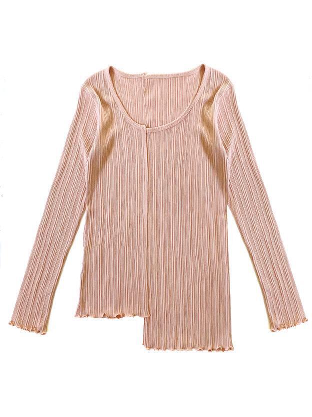 SOLOV SOFT RANDOM RIB CUT SEWN